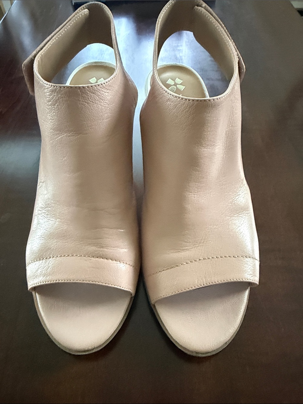Naturalizer Blush Pink Open-Toe Block Heel Sandals - Picture 3 of 4